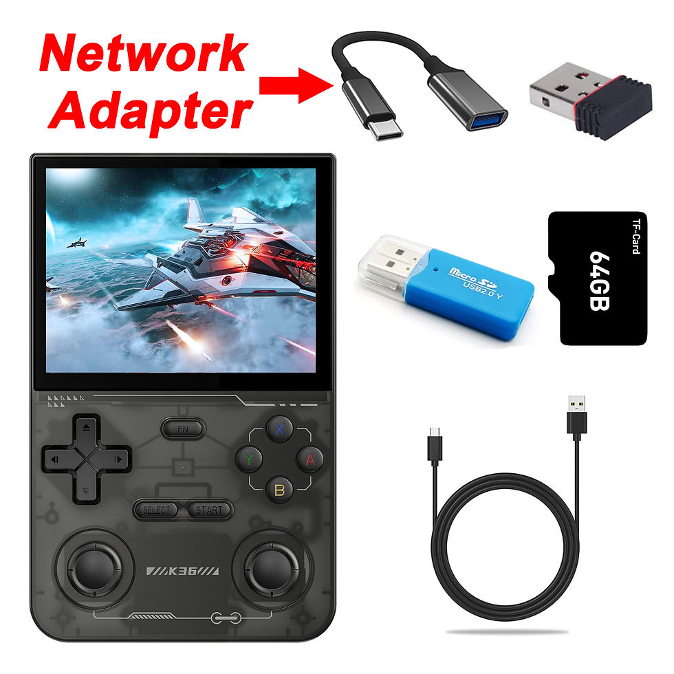Thumbnail: GAMINJA Open Source K36 Retro Handheld Video Game Console 16000 Games Emulator f
