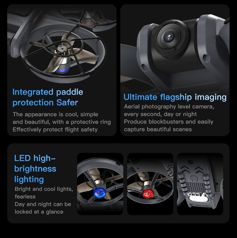 Thumbnail: Newest Hot Sales Drone VR ProfessionalHD Camera Brushless Motor Optical Flow Pos