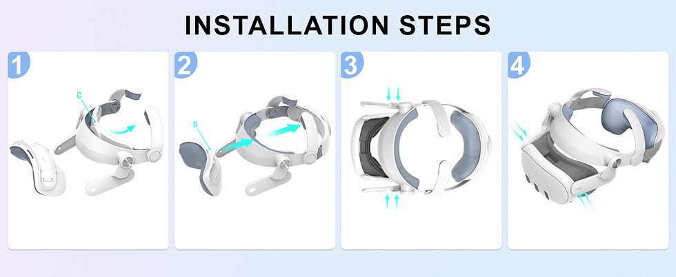 Thumbnail: Replaceable Elite Strap for Meta Quest 3 VR Headset Improve Comfort Adjustable H