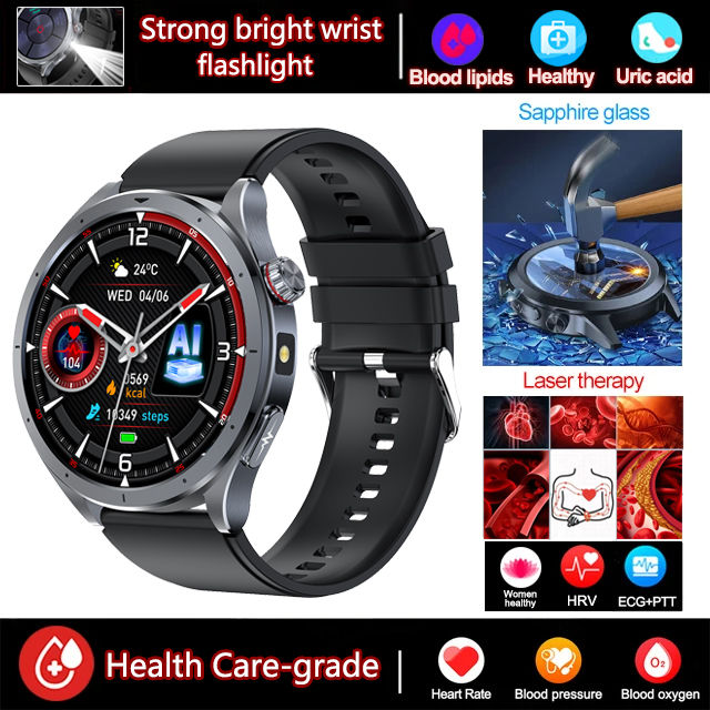 Thumbnail: 2025 New ECG+PPG Smart Watch Blood lipids Uric acid BP Bracelet Men AI-GPT Sport