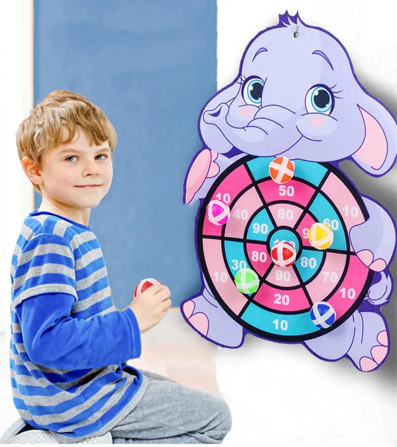 Thumbnail: Educational Dart Board Baby Dart Indoor Sports Child Montessori Games for Childr