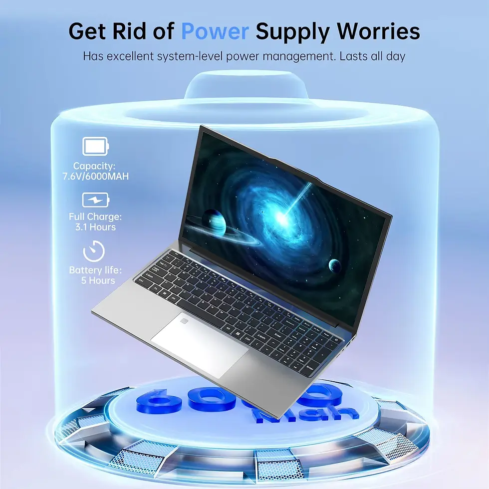Thumbnail: Laptop 15.6" intel i7-6500U gaming laptops 32GB DDR4 2TB windows 11 Backlit Keyb