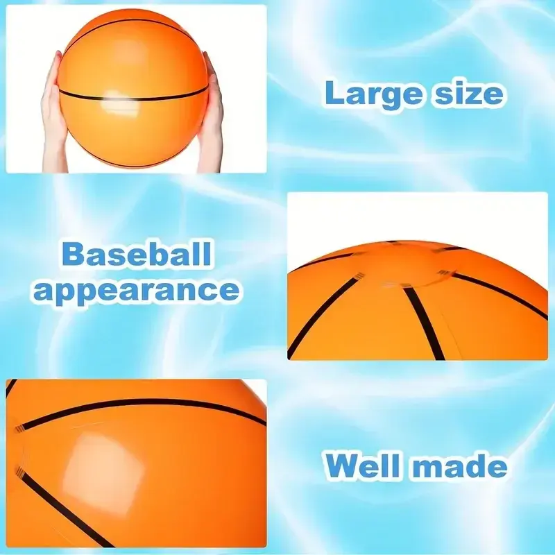Thumbnail: 1-20PCS Inflatable Sports Balls Set Football Baseball Basketball Summer Beach Po