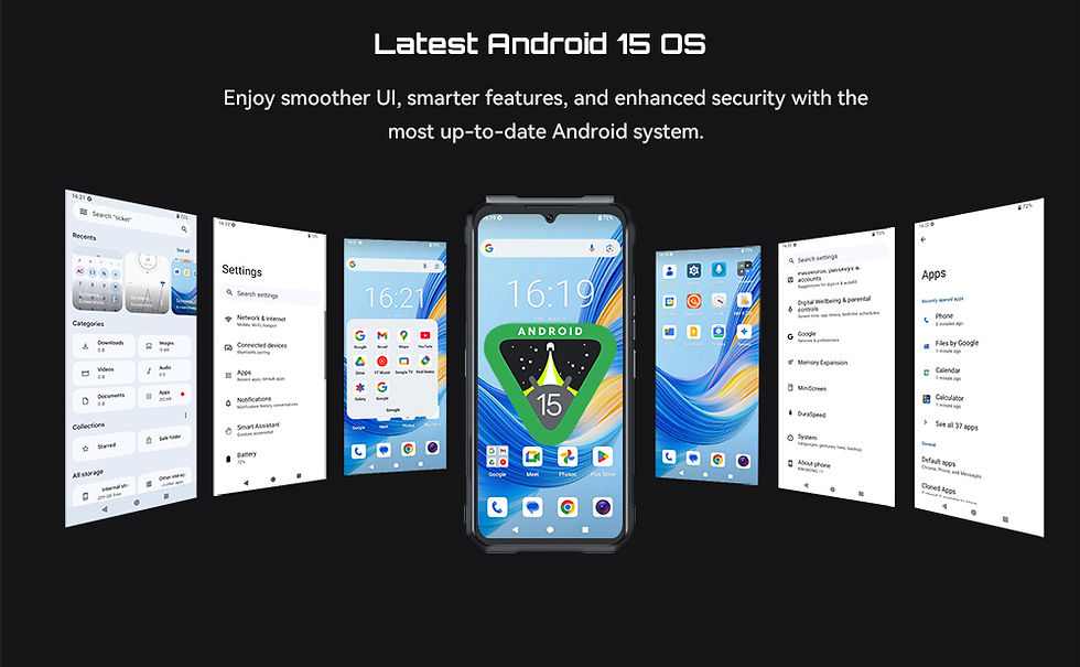 Thumbnail: Rugged Smartphone 5G Cubot KingKong 11, 10200mAh Battery, Dimensity 7025, 6nm, 2