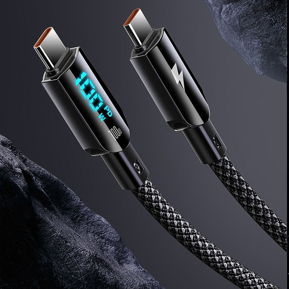 Thumbnail: Creative Digital Display Type C To USB Type C Cable 100W Visible Fast Charge Cab