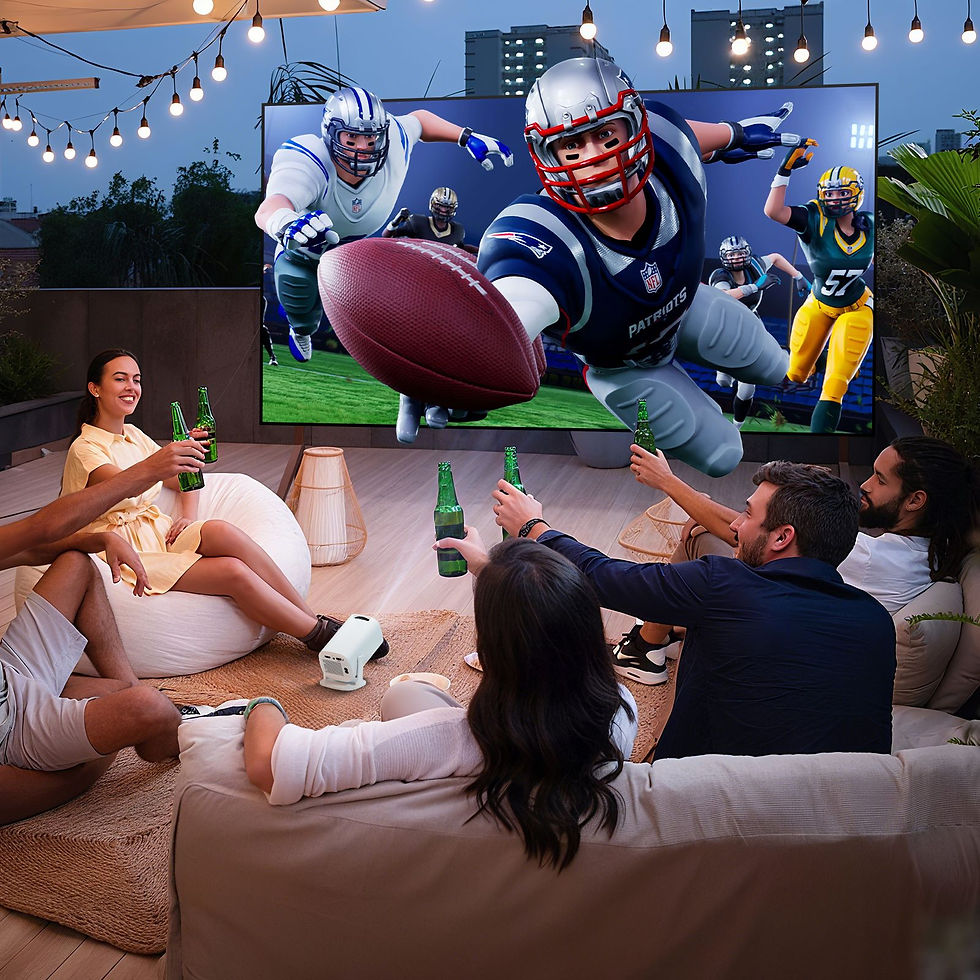 Thumbnail: HONGTOP P30PRO Smart Mini Projector Android 14 WiFi6 BT 5.0 Support 4K 1280*720P
