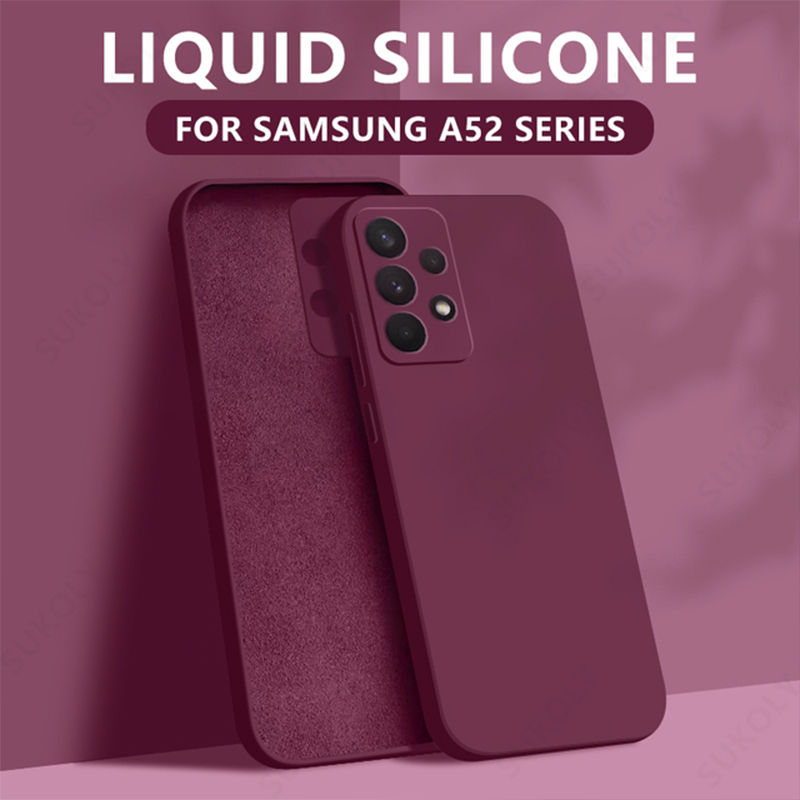 Thumbnail: Liquid Silicone Case For Samsung Galaxy S24 S25 FE S26 S23 S22 Ultra Plus S25 Ed