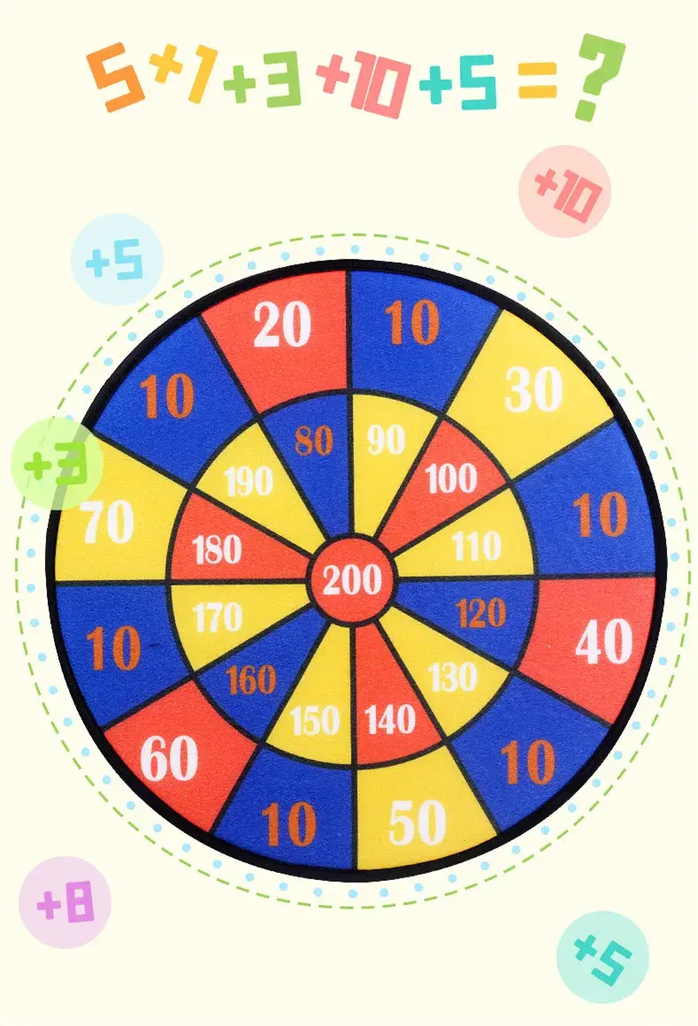 Thumbnail: Educational Dart Board Baby Dart Indoor Sports Child Montessori Games for Childr