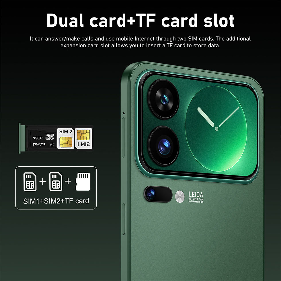 Thumbnail: New Smartphone 5G 7.3HD For M17 Pro Max Dual Sim Card 22G+2TB Cheap Cell Phone A