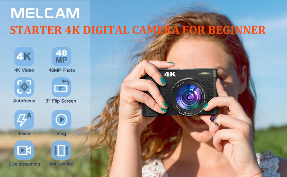 Thumbnail: 4K Digital Camera for Photography and Video Autofocus Anti-Shake 48MP Compact Vl