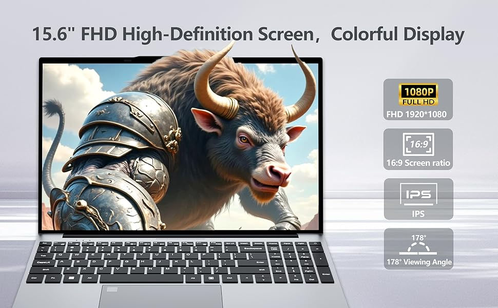 Thumbnail: 15.6 inch Intel Notebook PC Ultra Slim Laptop Intel Core i3 6100U 16GB RAM 1TB 2