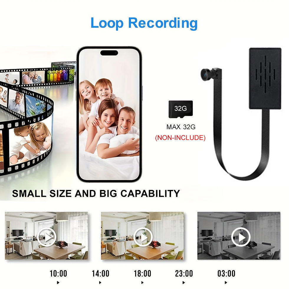 Thumbnail: Mini Camera 1080P HD WiFi Camcorder DIY Portable Wireless Module Video Recorder 