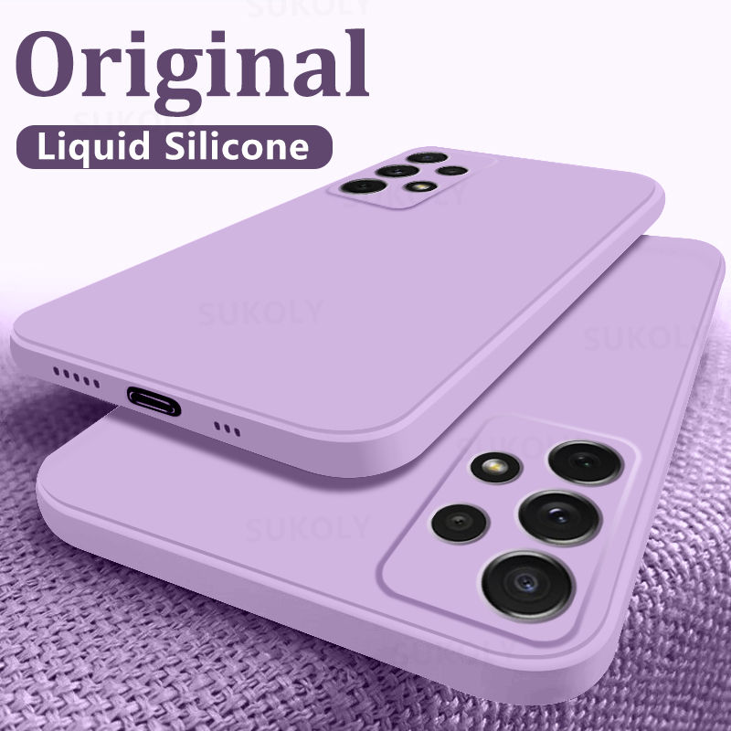 Thumbnail: Liquid Silicone Case For Samsung Galaxy S24 S25 FE S26 S23 S22 Ultra Plus S25 Ed