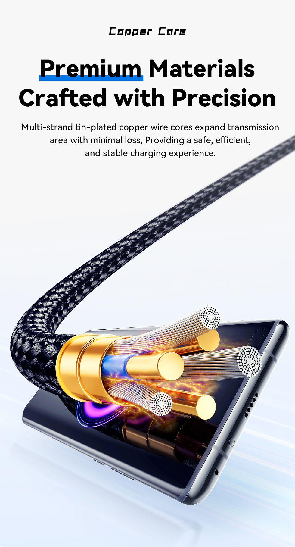 Thumbnail: Essager 7A USB Type C Cable For Realme Huawei P40 Pro 100W Fast Charging Wire US