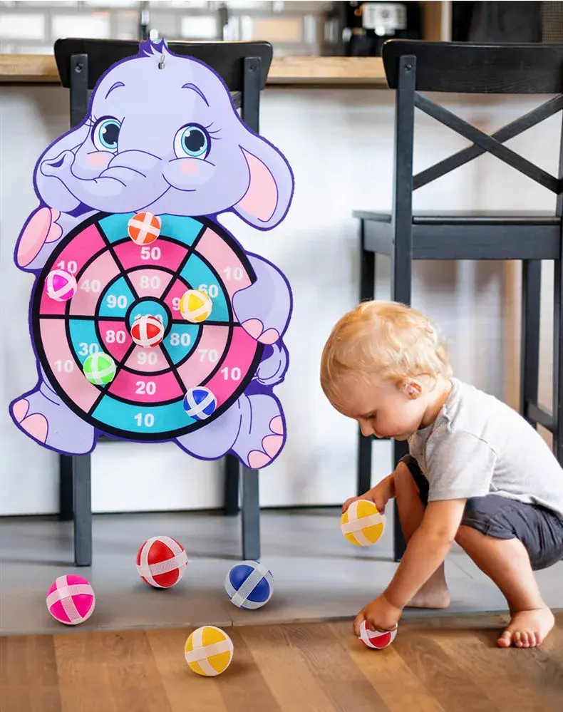 Thumbnail: Educational Dart Board Baby Dart Indoor Sports Child Montessori Games for Childr