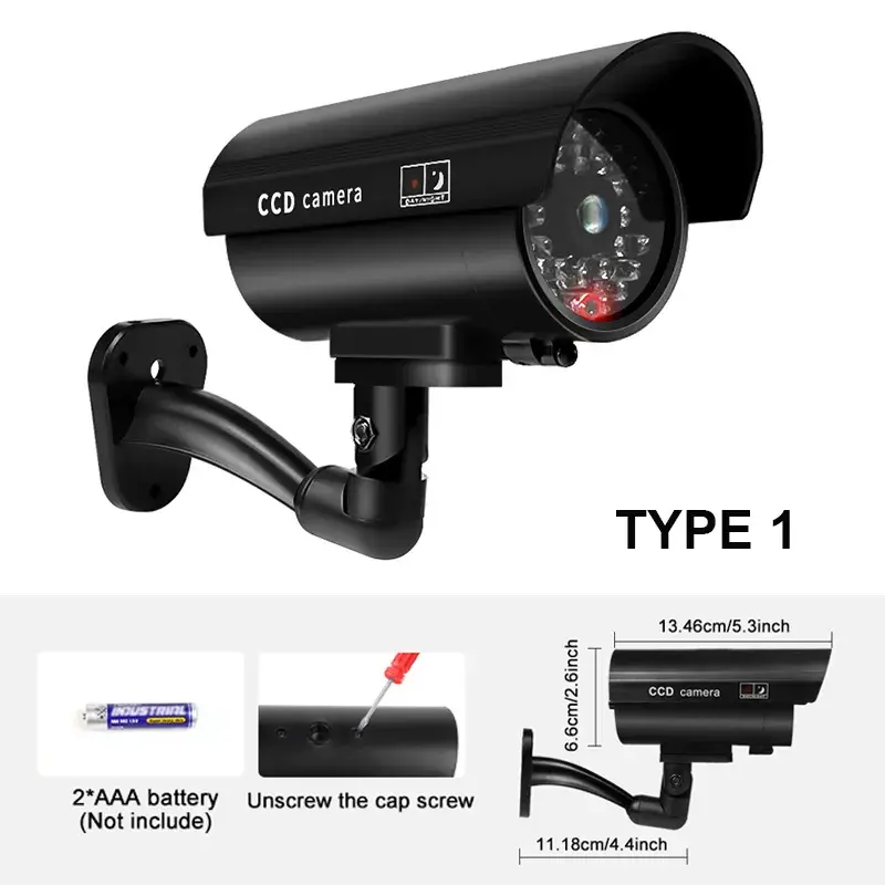 Thumbnail: 1PC Dummy Security Camera Watreproof Indoor Outdoor Fake CCTV Surveillance Syste