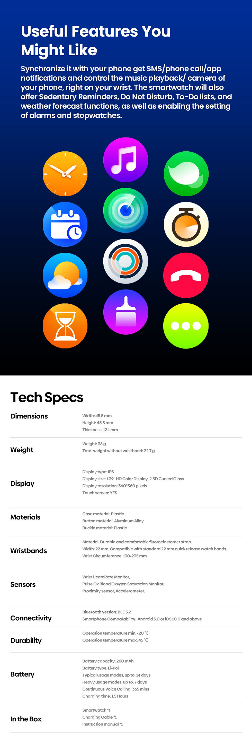 Thumbnail: New Zeblaze Btalk 3 Plus Voice Calling Smart Watch 1.39'' Large HD Color Display