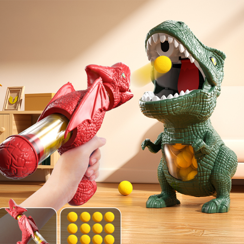 Thumbnail: Dinosaur Shooting Tyrannosaurus Rex Ball Soft Bullet Gun Parent Child Interactiv