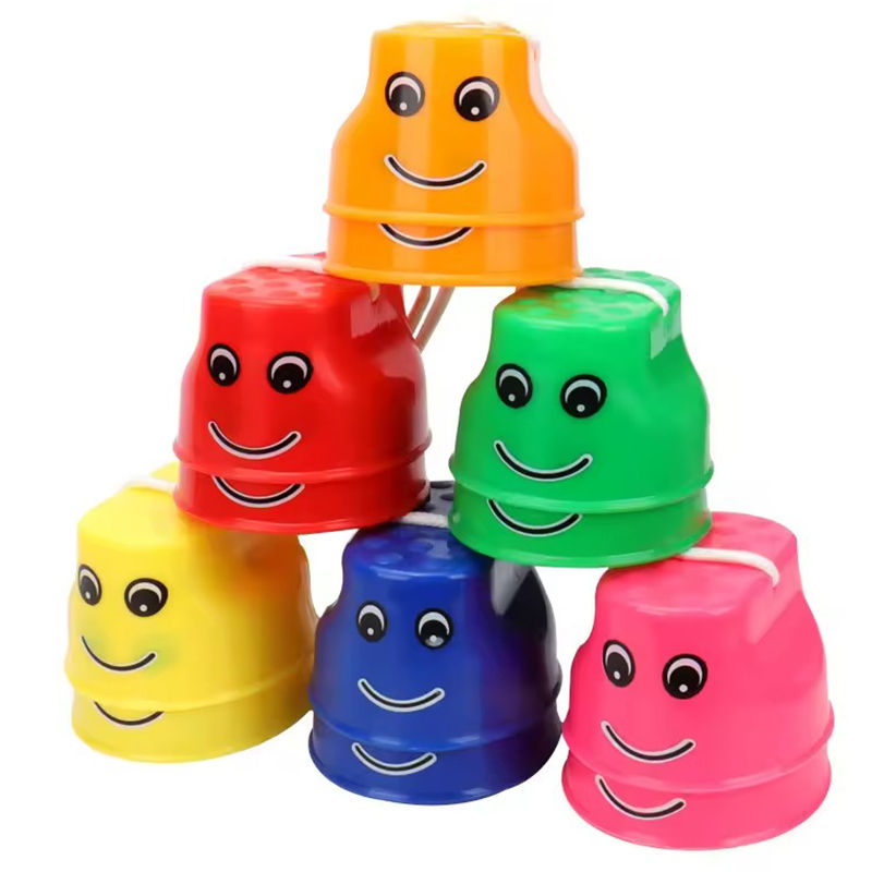 Thumbnail: Colorful Smile Face Stilt Balance Training Walk Steppers Parent-Child Outdoor Ex