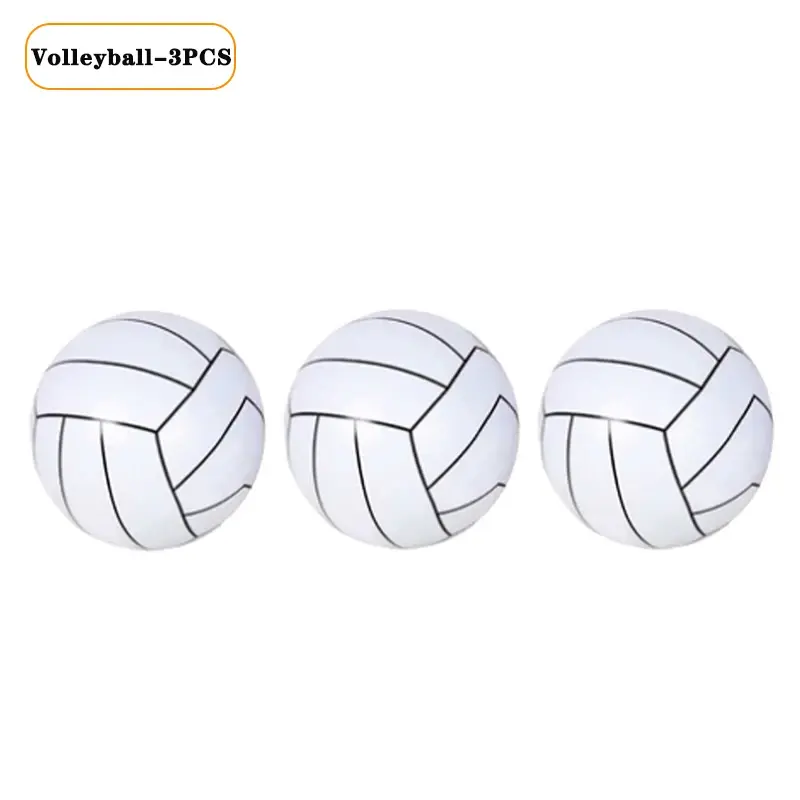 Thumbnail: 1-20PCS Inflatable Sports Balls Set Football Baseball Basketball Summer Beach Po