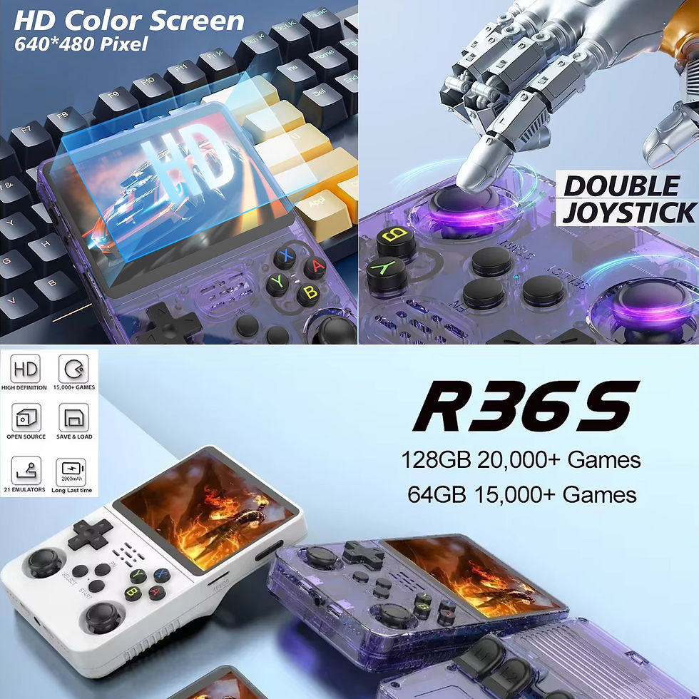 Thumbnail: BOYHOM R36S Retro Handheld Game Console Genuine Linux ARKOS Dual-RAM 3.5'' IPS,1