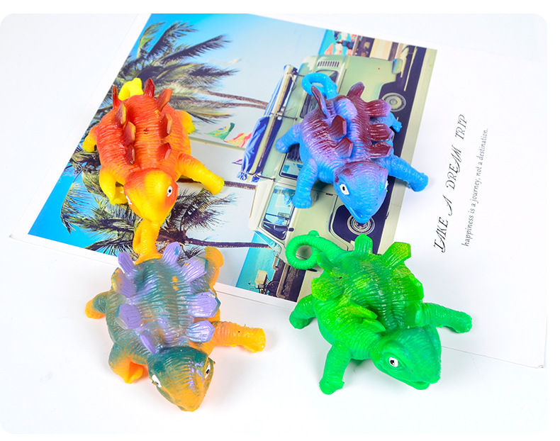 Thumbnail: Kids Funny Dinosaur Animals Inflate Vent Balls Toy Squeeze Soft Ball Balloon Fid