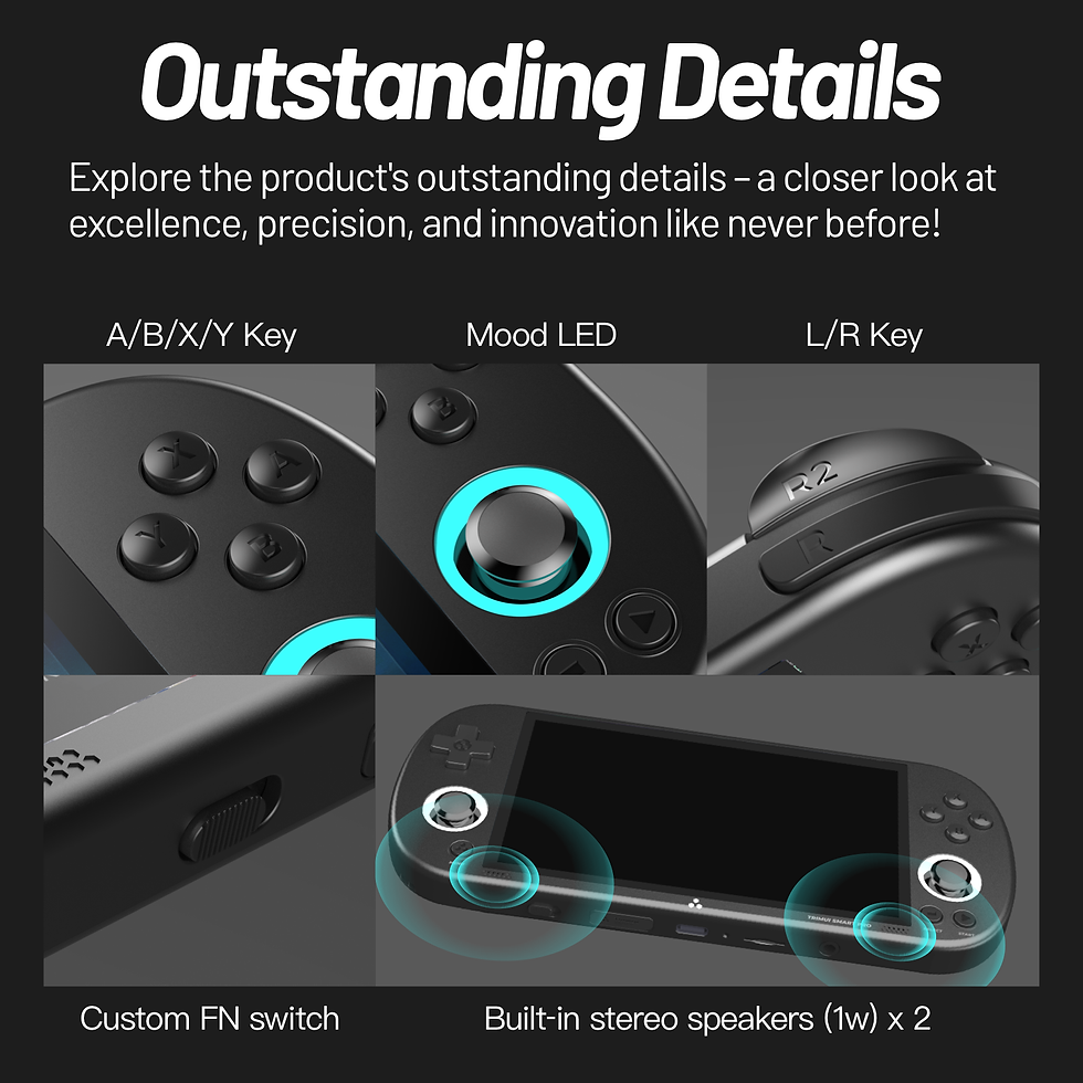 Thumbnail: Trimui Smart Pro Handheld Game Console 4.96''IPS Screen Linux System Joystick RG