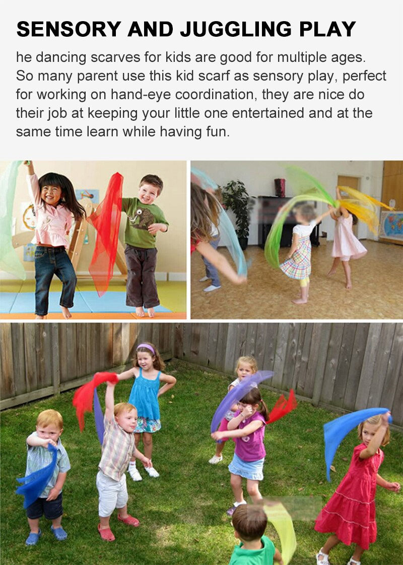 Thumbnail: 6 Colors Practical Gymnastics Scarves For Outdoor Game Toys Dancing And Juggling