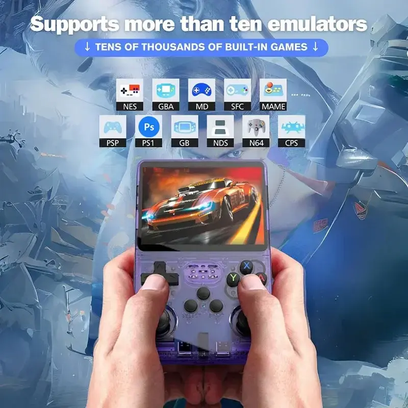 Thumbnail: R36S Retro Handheld Video Game Console ARKOS System 3.5 Inch IPS Screen Classic 
