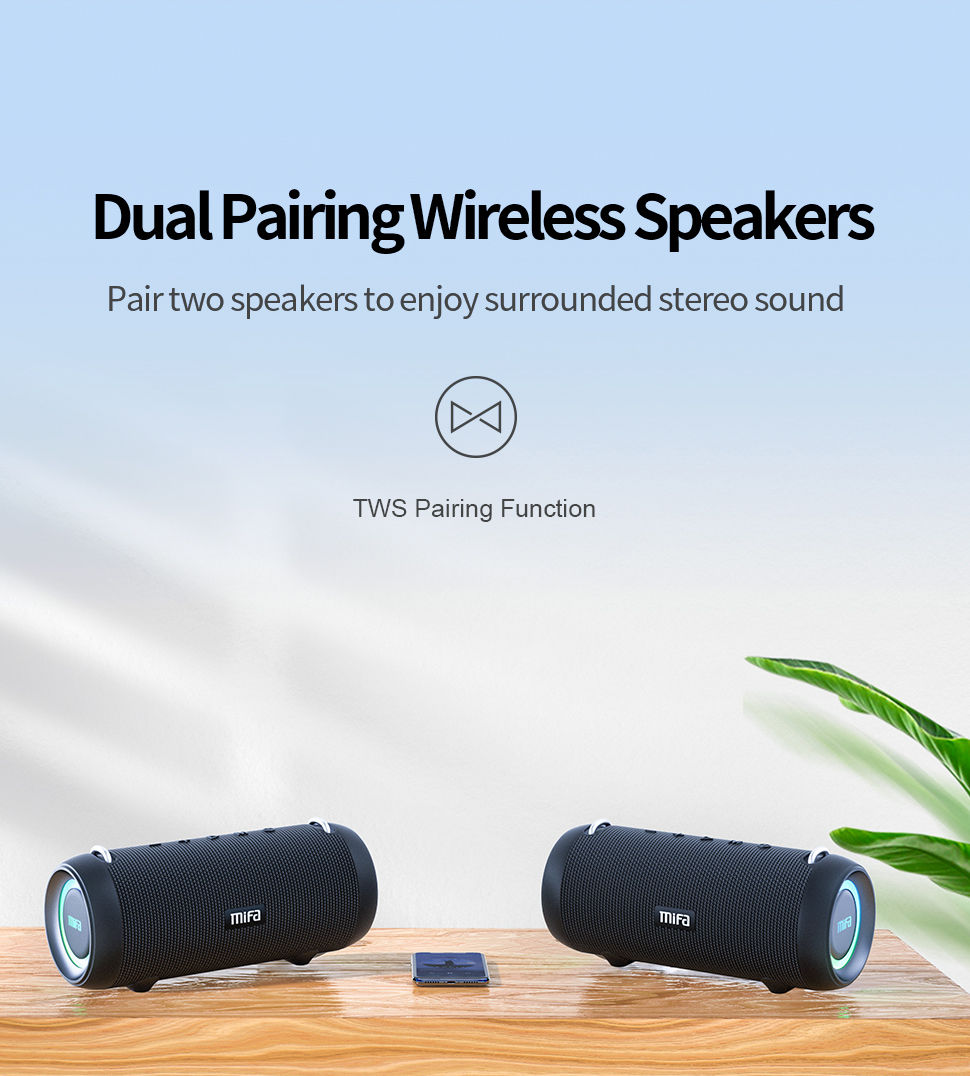 Thumbnail: mifa A90 Bluetooth Speaker 60W Output Power Bluetooth Speaker with Class D Ampli