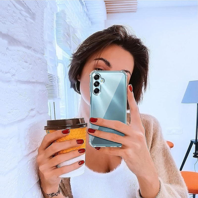 Thumbnail: Shockproof Clear Silicone Soft Case For Samsung Galaxy S24 S23 S21 FE S22 Plus U