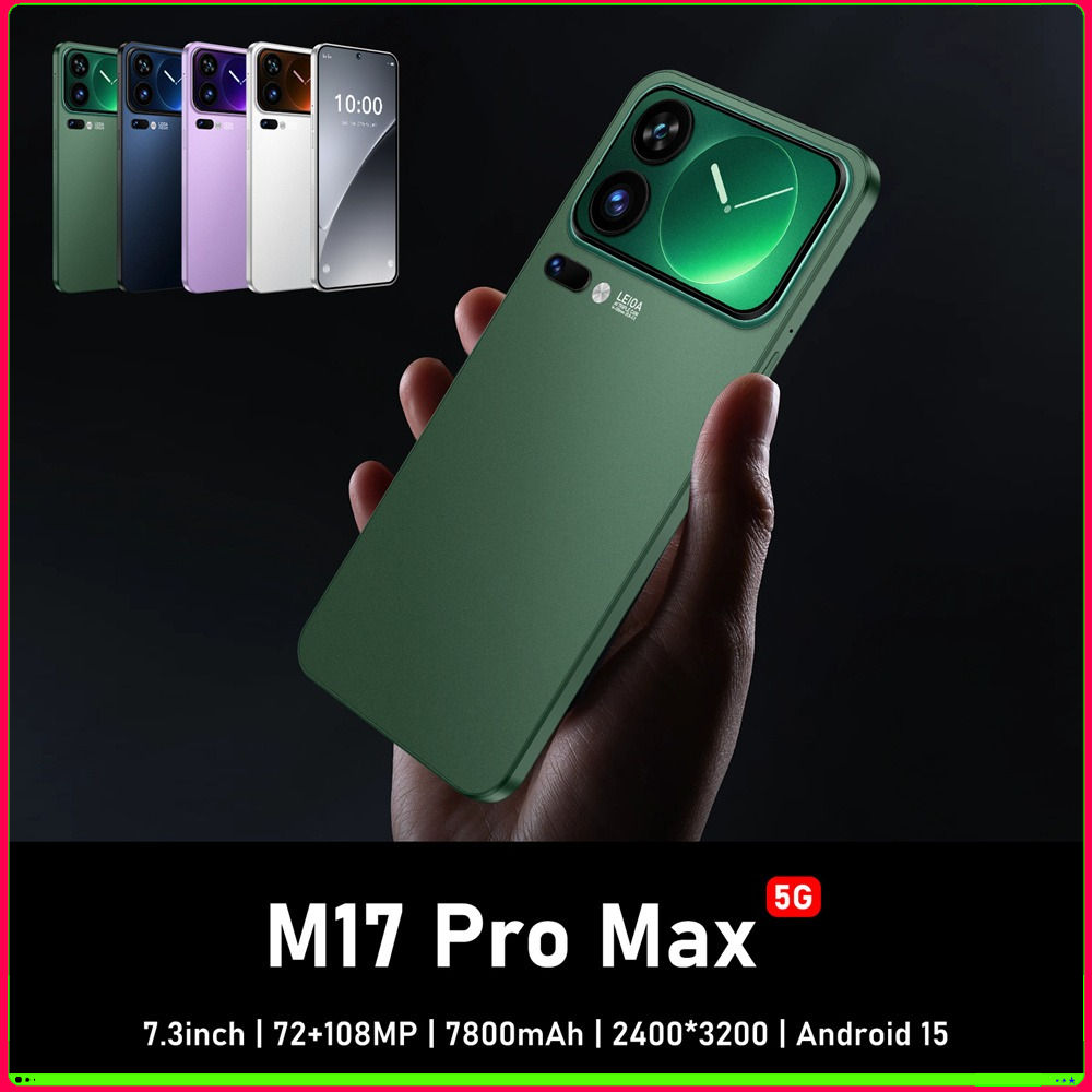New Smartphone 5G 7.3HD For M17 Pro Max Dual Sim Card 22G+2TB Cheap Cell Phone A
