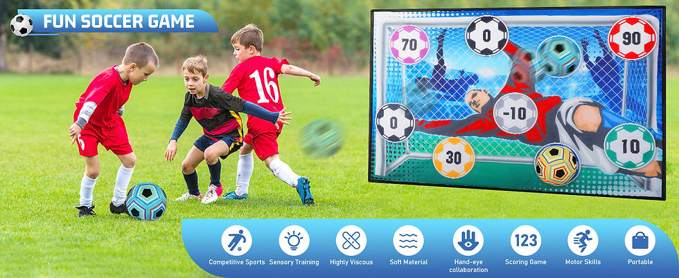 Thumbnail: VATOS Football Soccer Sticky Goal Toy Shooting Score Practice Indoor Outdoor Spo
