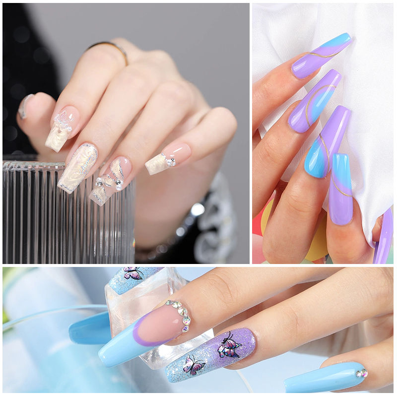 Thumbnail: Nail Polish Kit Acrylic Nail Kit Poly Nail Gel Set With Nail Lamp Nails Extensio