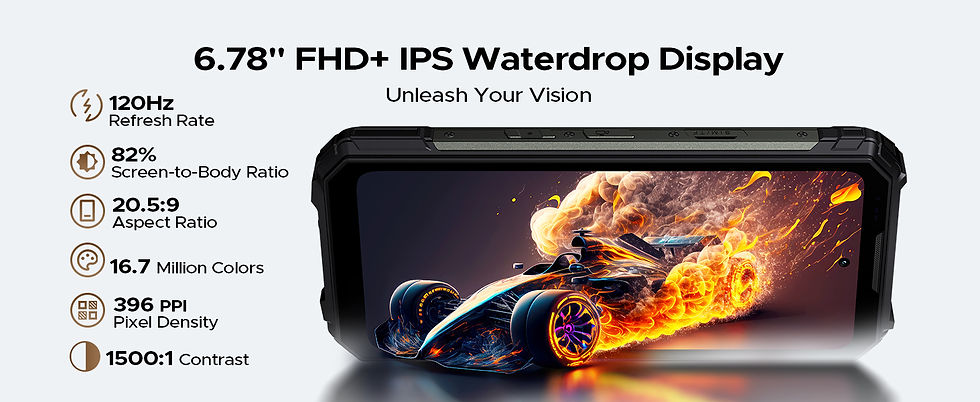 Thumbnail: DOOGEE V Max LR 5G Rugged Phone  Laser Rngefinder Dual Camping lights 20500mAh B