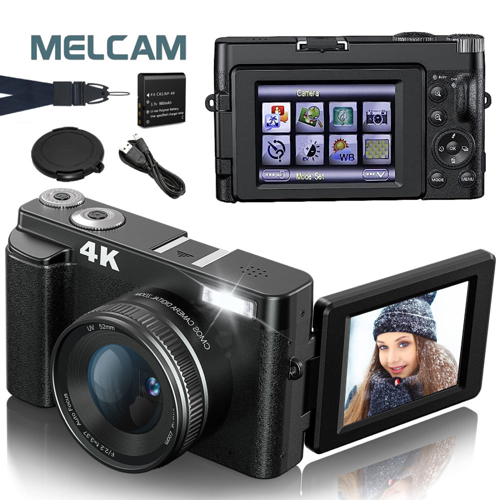 4K Digital Camera for Photography and Video Autofocus Anti-Shake 48MP Compact Vl