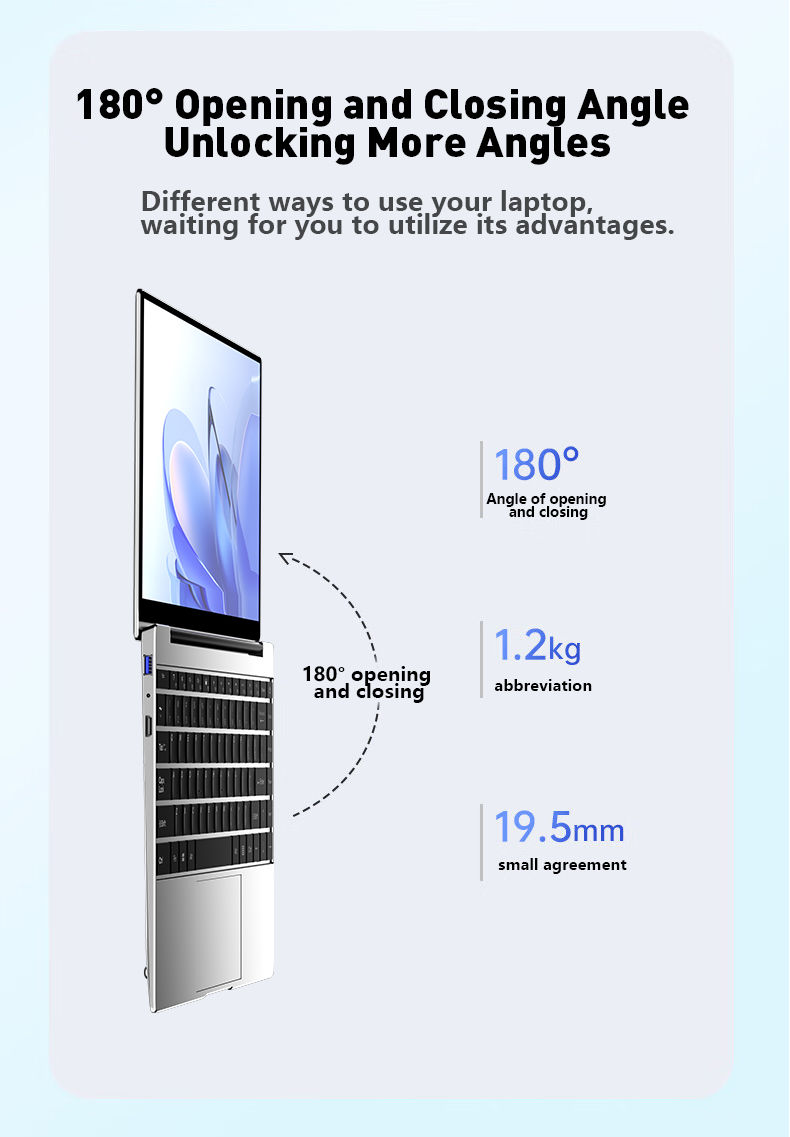 Thumbnail: 14.1" Ultra Slim Notebook 16GB RAM 2TB SSD Intel N3700 Gaming Laptop 1920*1080 D