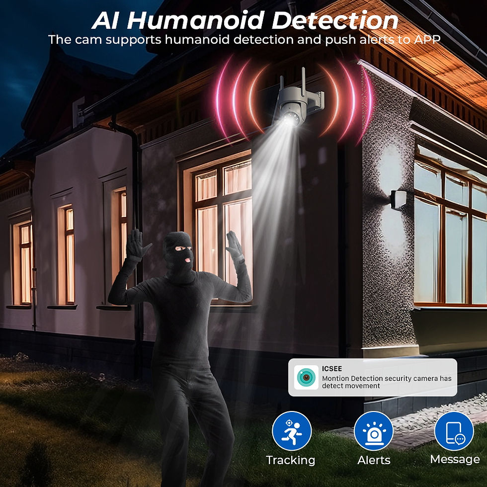 Thumbnail: WiFi PTZ Camera Outdoor Wireless Solar IP Camera 4MP HD Built-in Battery Video S