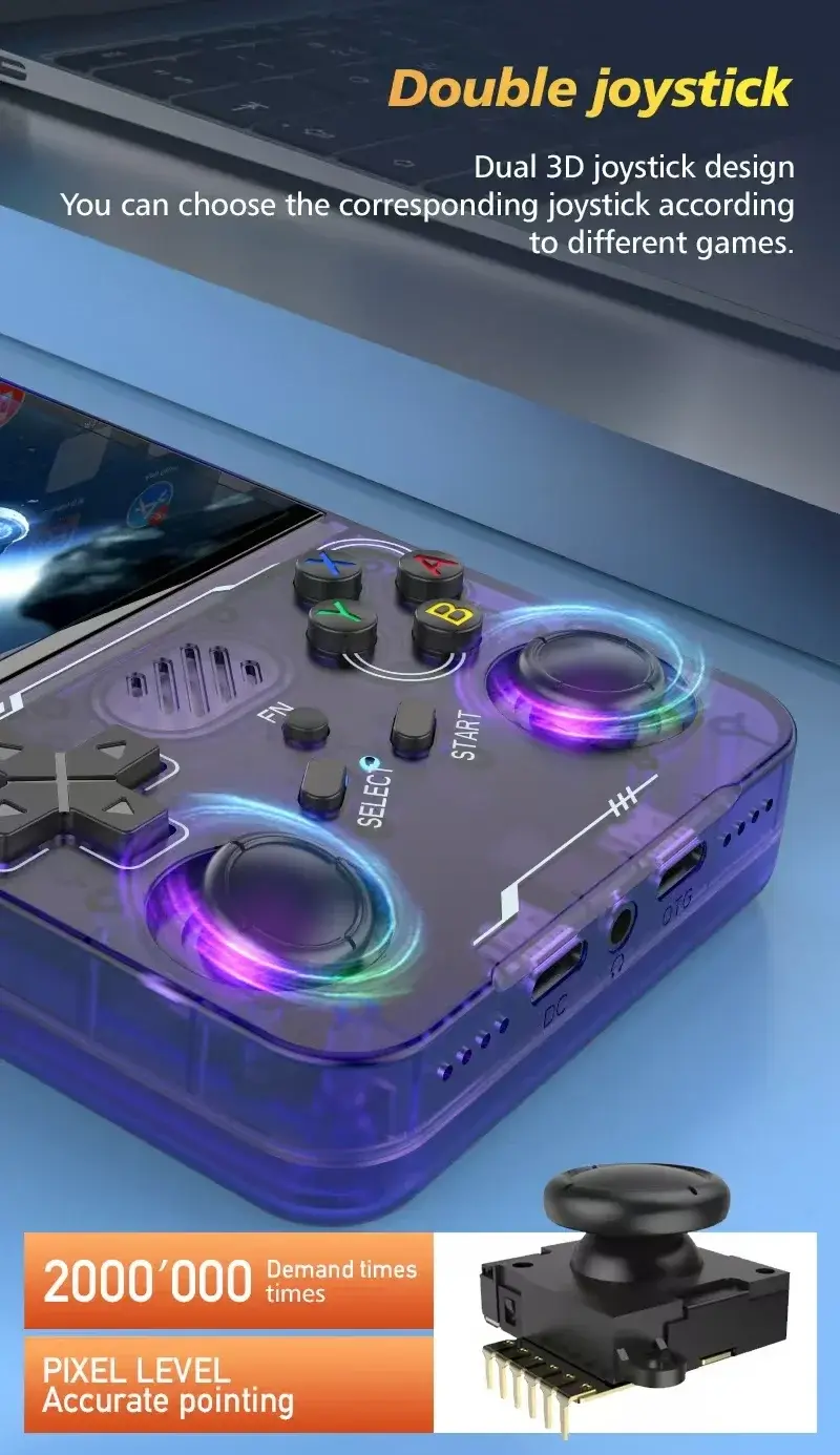 Thumbnail: R36S updated R36XX Retro Handheld Game Console Linux ARKOS 3.5Inch IPS Screen Po