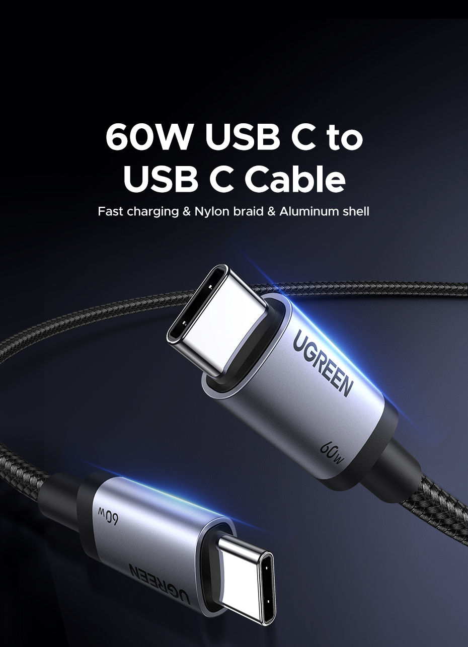 Thumbnail: UGREEN USB C Cable PD60W Fast Charge Cable for iPhone 17 16 15 Samsung S25 S24 i