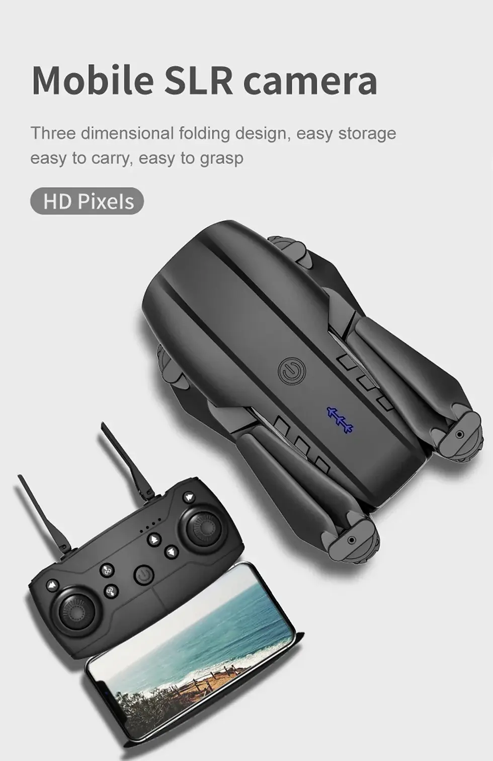 Thumbnail: Altitude Fixation E99 Folding Drone Quadcopter Remote Control Handle Four Axis A
