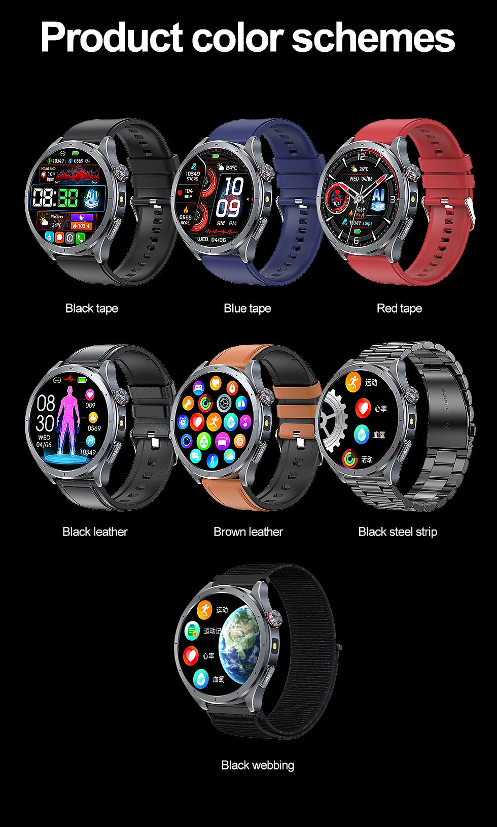 Thumbnail: 2025 New ECG+PPG Smart Watch Blood lipids Uric acid BP Bracelet Men AI-GPT Sport