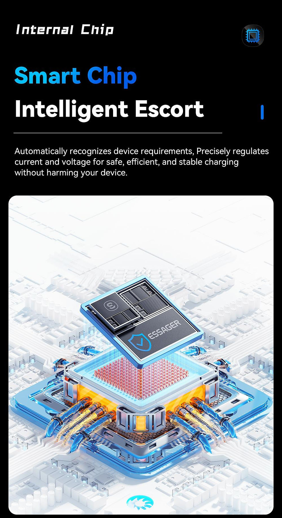 Thumbnail: Essager 7A USB Type C Cable For Realme Huawei P40 Pro 100W Fast Charging Wire US