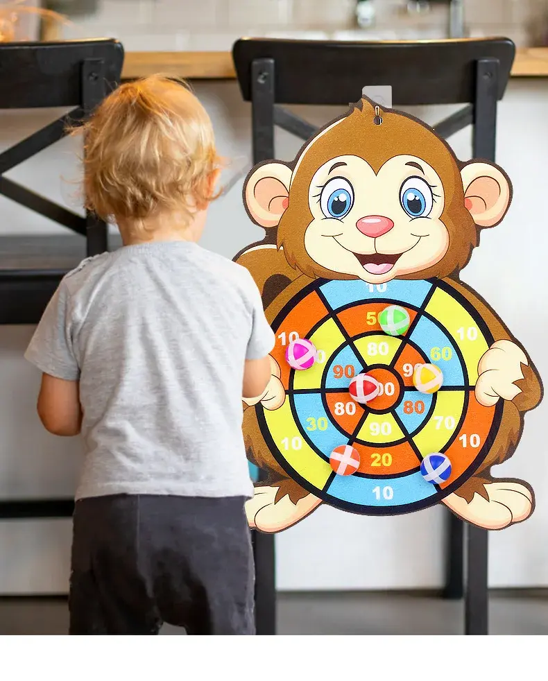 Thumbnail: Educational Dart Board Baby Dart Indoor Sports Child Montessori Games for Childr