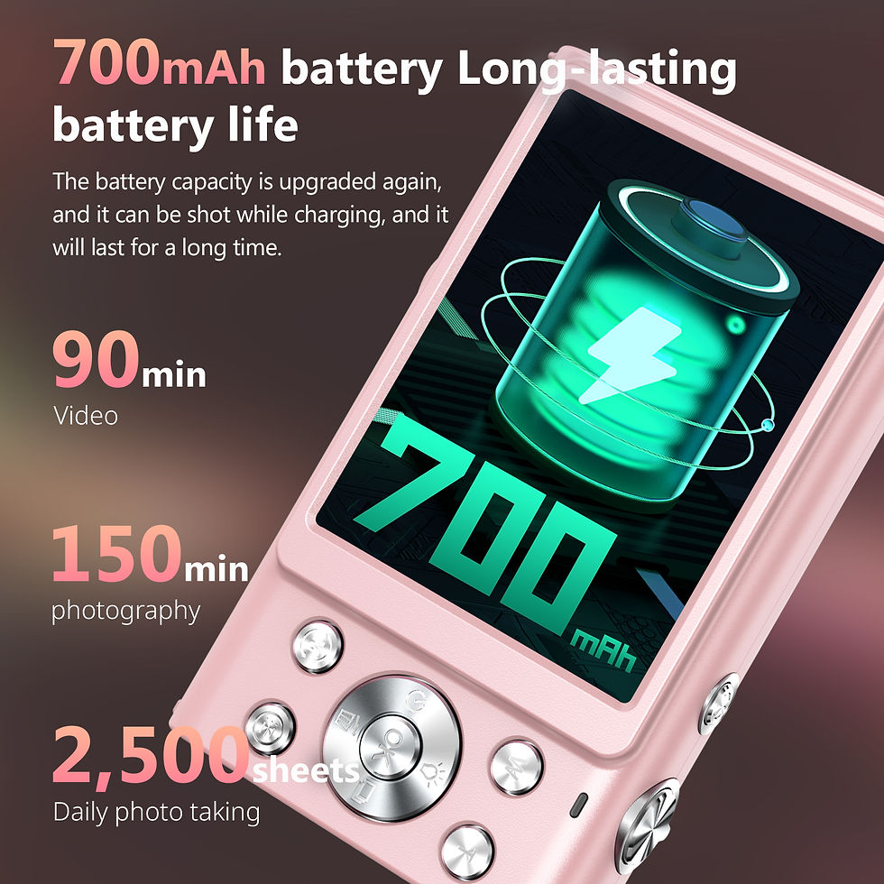 Thumbnail: 4K Digital Camera Autofocus Vlogging Camera HD 48MP with 2.8" Large Screen Camco