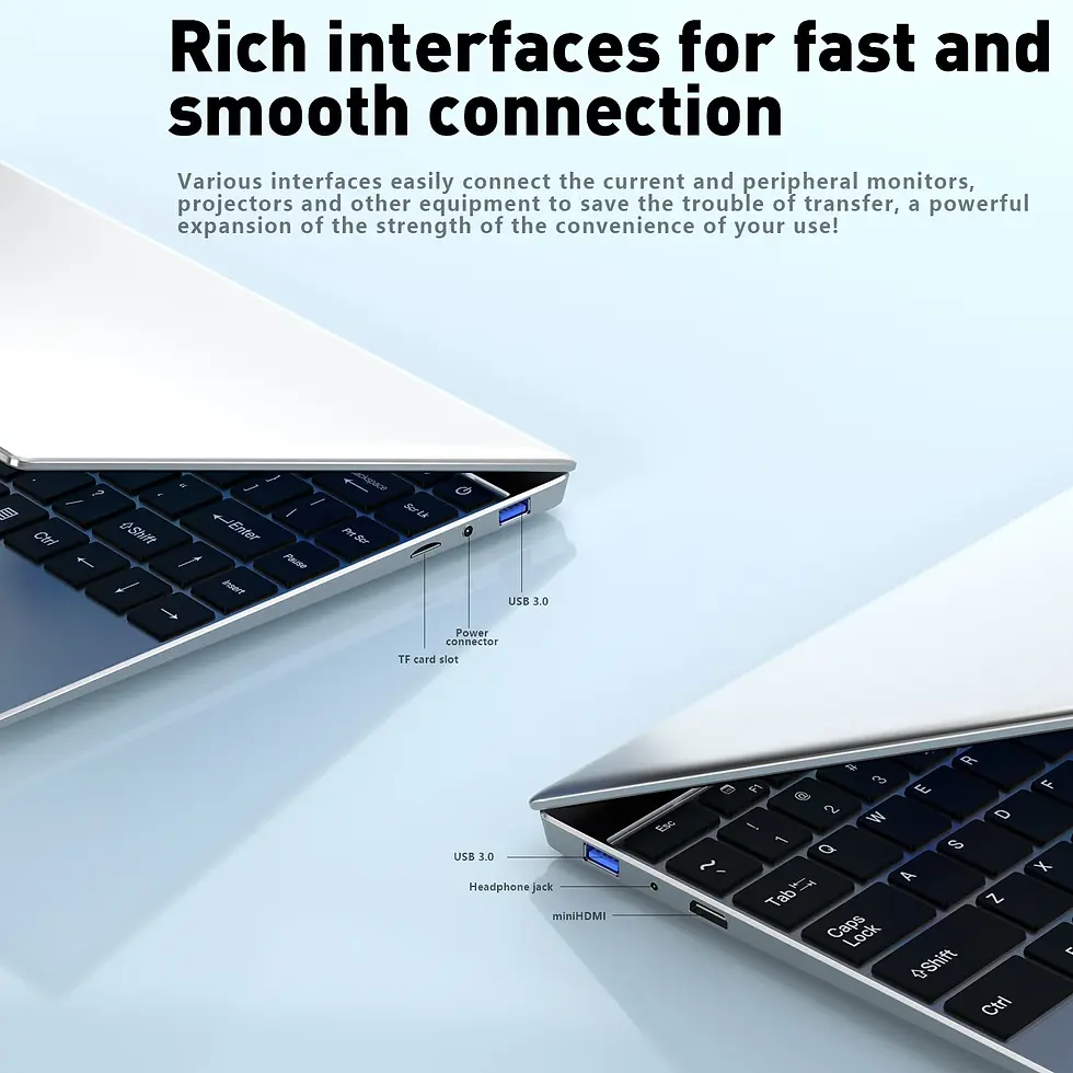 Thumbnail: NEW 14.1" Portable Laptop Windows 11 32GB 2TB Gaming Computer PC Intel Core i7 8