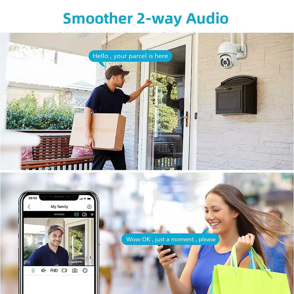 Thumbnail: 8MP 4K Wireless PTZ Camera HD 1080P Color Night Vision Wifi IP Camera Outdoor 5M