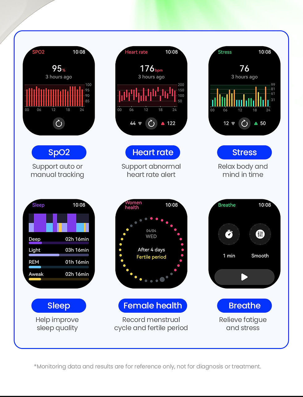 Thumbnail: HAYLOU Watch S6 Voice Calling Smart Watch Men Health Monitoring IP68 Waterproof 