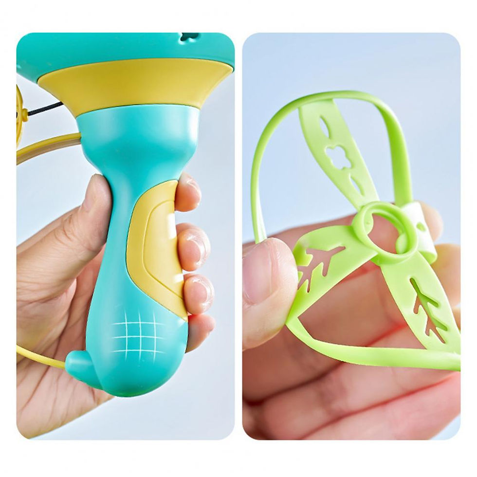 Thumbnail: Flying Saucer Disc Launcher Kids Flying Toys Pull String UFO Throw Catch Outdoor