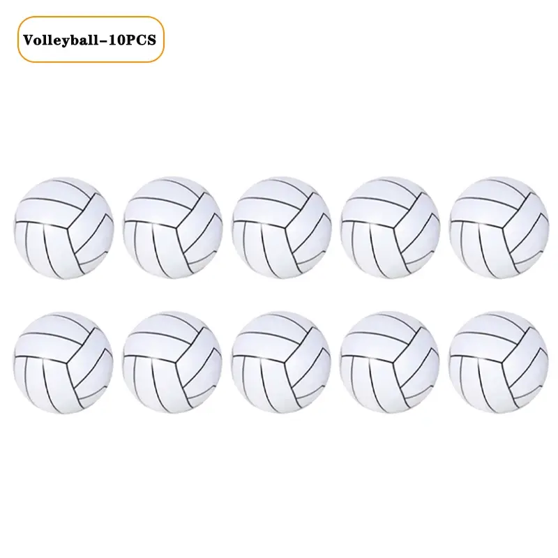 Thumbnail: 1-20PCS Inflatable Sports Balls Set Football Baseball Basketball Summer Beach Po